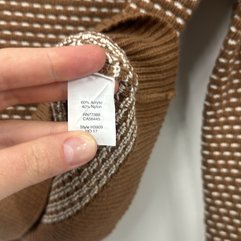 JCREW Turtleneck Sweater Tan Cream XS - Picture 4 of 5